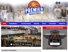 Tablet Screenshot of premierhoops.net